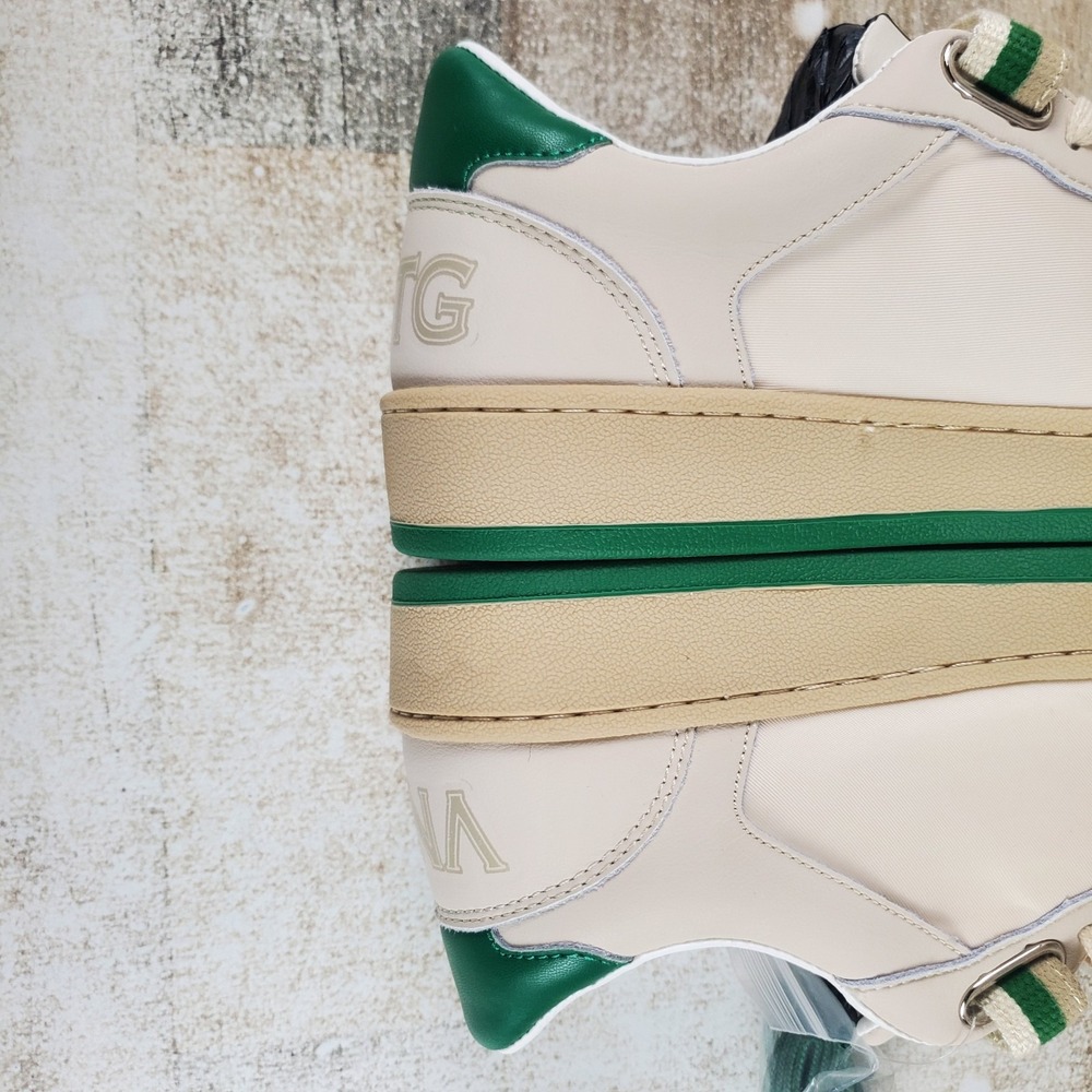 Vintage Havana Next 6 Womens Shoes Sz 7.5 Green Multi Leather Lace Up Sneakers - Picture 6 of 12